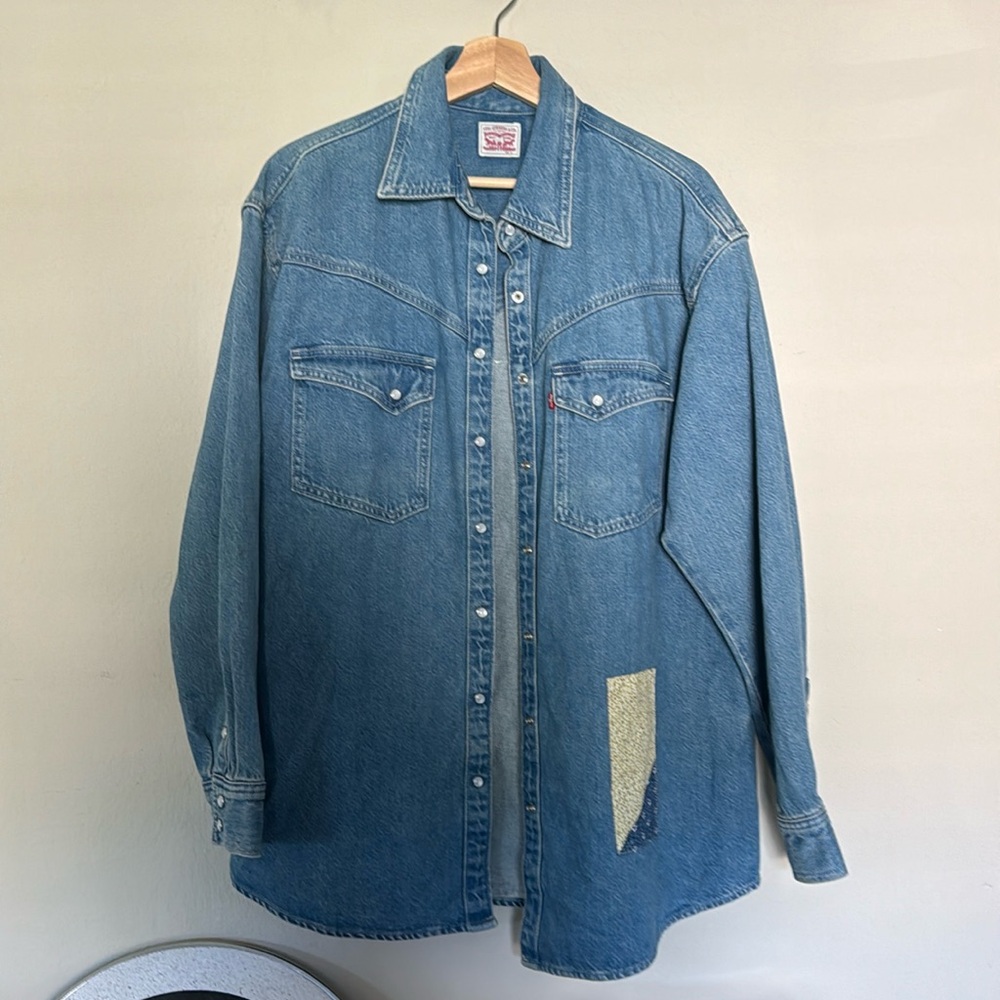 LEVI’S Dorsey XL Western Shirt M - Picture 4 of 9